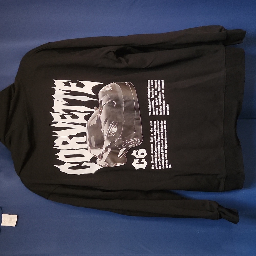 Men's Black Pullover Hoodie with Chest Logo